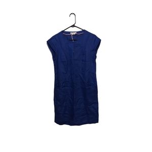 NWT Boden 100% Linen Dress Size 6 Blue Coastal Beachy Easter Preppy Resort Boho